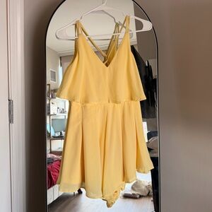 Yellow Sleeveless Romper